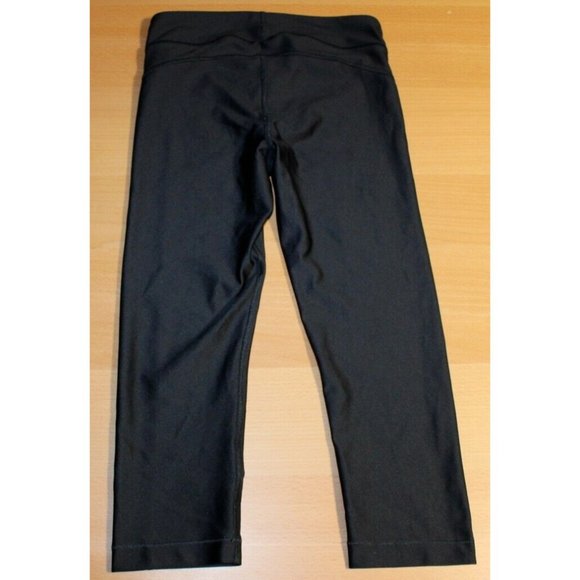 Womens Under Armour HeatGear Compression Capri Legging Small Black Yoga 1297905 - Picture 4 of 5